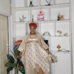 Damask Dress - Champagne