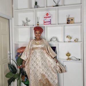 Damask Dress - Champagne