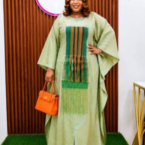 Damask Dress - Mint Green