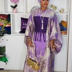 Damask Dress - Lilac